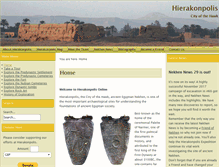 Tablet Screenshot of hierakonpolis-online.org